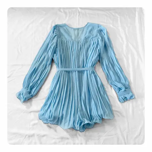 Endless Rose ★ NWT “Found Love” Pleated Romper - Powder Blue ★