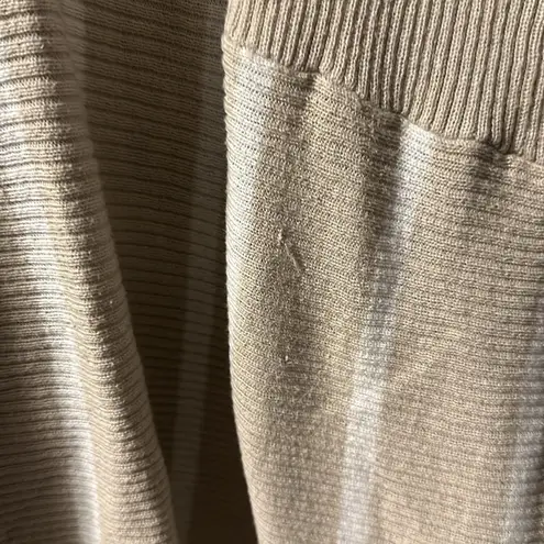 cj banks tunic length cardigan size X (14W) neutral beige white