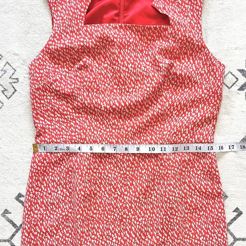Pendleton Sheila Print Sheath Dress in Poppy Red/Oxford Tan Geo Print Size 4