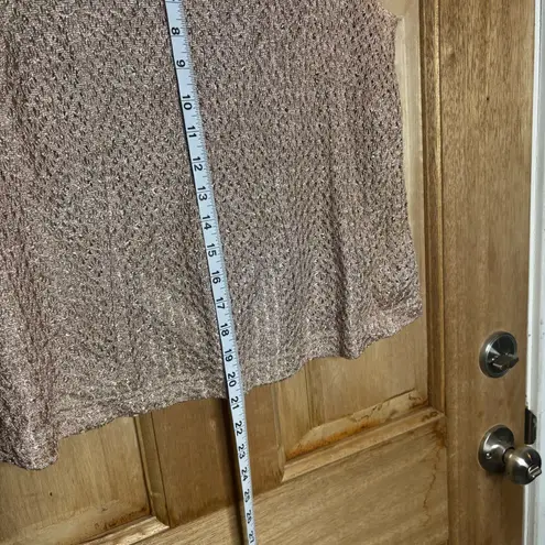 R & M Richards Women's Petite Cream and Gold top size 16