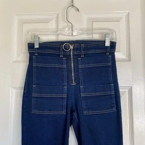 3x1 Scarlett Cropped Slim High Rise Dillon Women's Jeans Size 27 Dark Wash