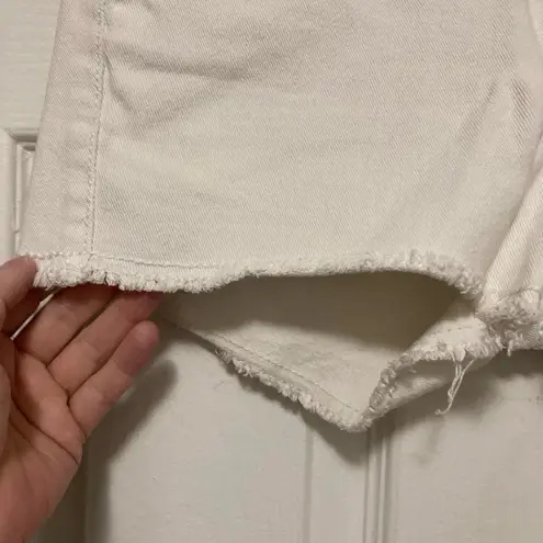 Paris Blues White Low Rise Denim Shorts