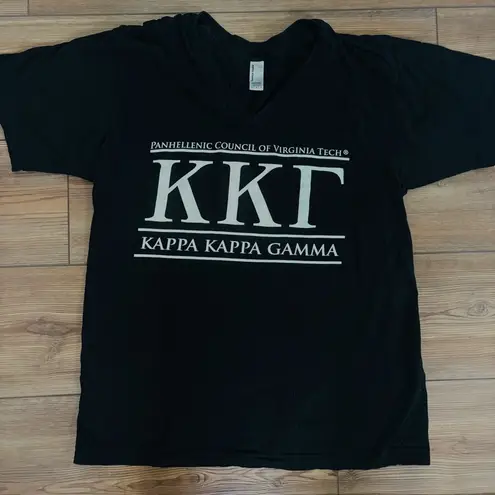 Kappa kappa gamma Virginia Tech shirt Black Size M