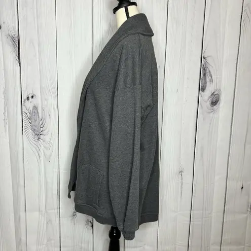 Marled Reunited Clothing Sweatshirt Cardigan Womens Sz L Gray Pockets Open Size L
