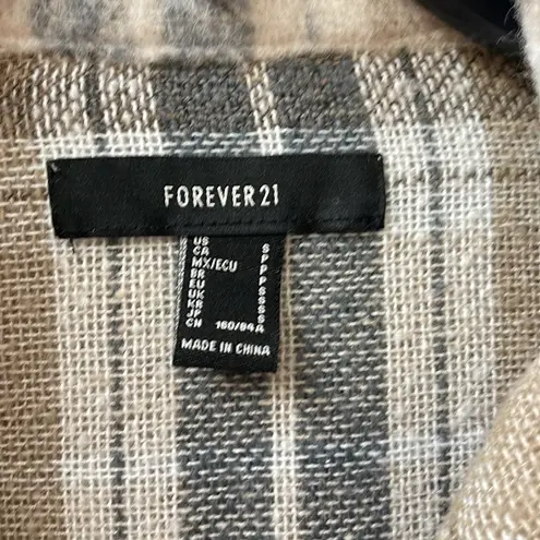 Forever 21  long flannel Shacket