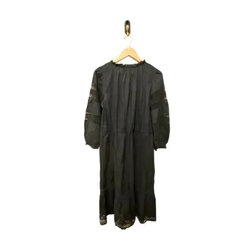 Velvet by Graham & Spencer Andy Short Sleeved Midi Dress Size Medium Blue