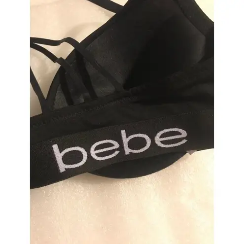 Bebe  racerback push up bra