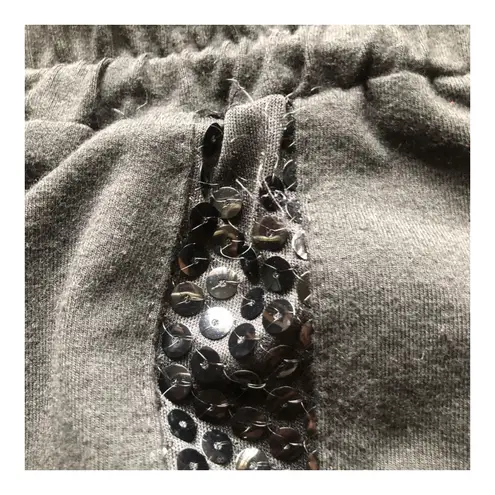 Vintage Bodalia Petite Stirrup Pants Black Sequin Side Leggings Medium Petite Size undefined