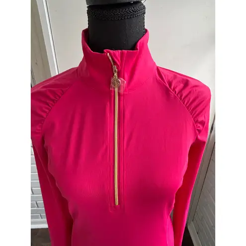 Lilly Pulitzer  Luxletic NWT Justine 1/2 Zip UPF 50+ Small athleisure Coastal