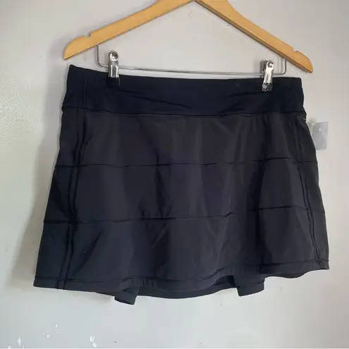 Lululemon  Pace Revival‎ Skirt Pleated Black Tennis Womens 10