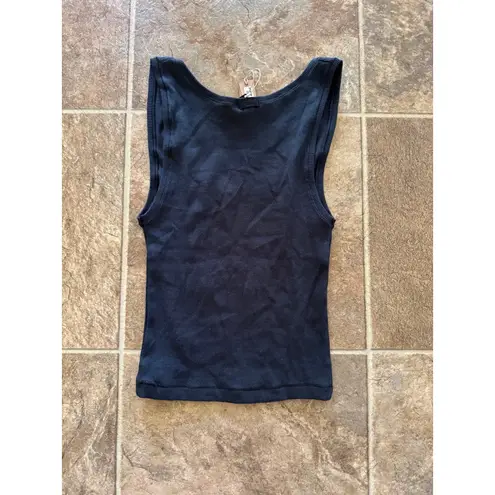 SKIMS Cotton Rib Tank Soot Size Small