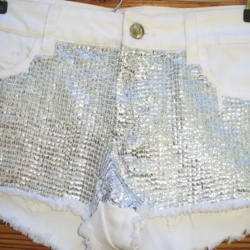 joe's jeans  White Cut off Jean Shorts