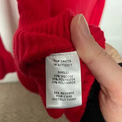 VICI  Red Fitted Bell Sleeve Blouse