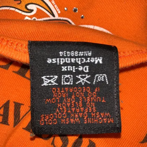 Harley Davidson 2006 Flames Mt. Vernon IL. Womens 2X orange top