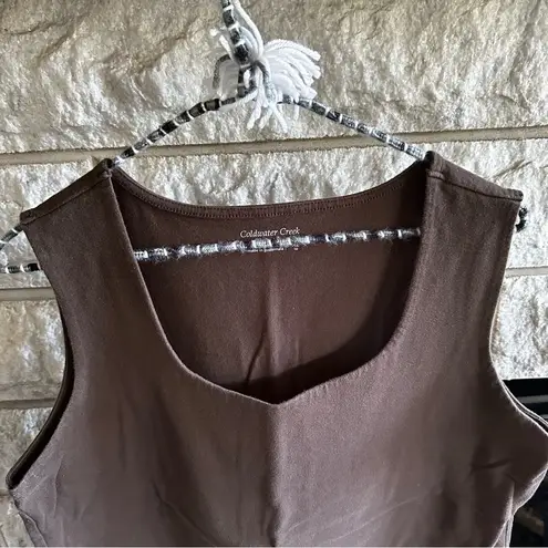 Coldwater Creek scoop neck layering tank top brown XL 16