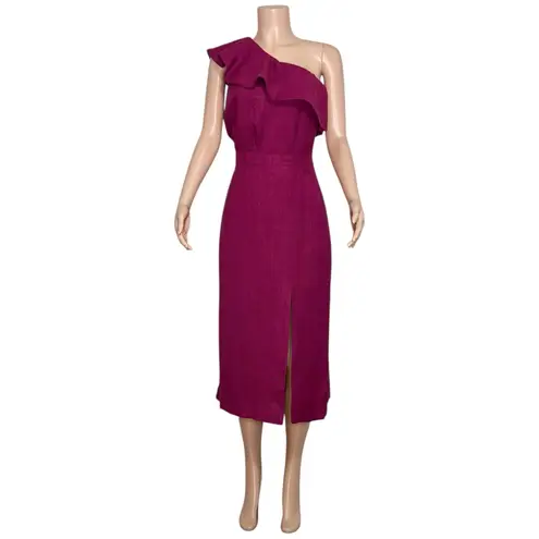 Sézane Moisa Midi Skirt, Magenta, FR44/US12