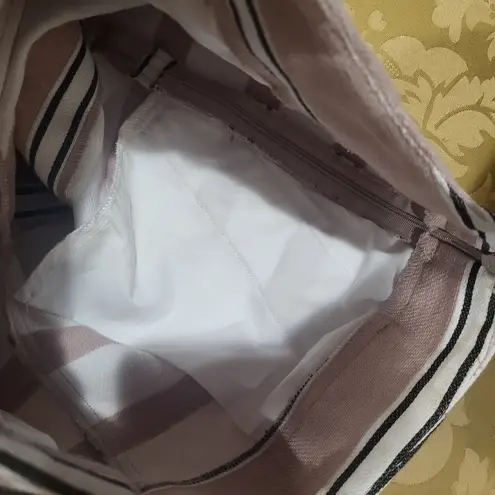 Loft Ann Taylor  Striped Dusty Pink, Black and Cream Shorts sz 0