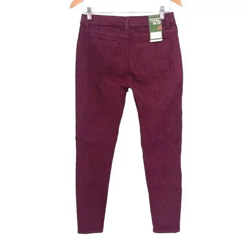 Toad & Co Womens Mid Rise Lola Slim Fit Straight Skinny Jeans Burgundy Sz 4 NWT Red