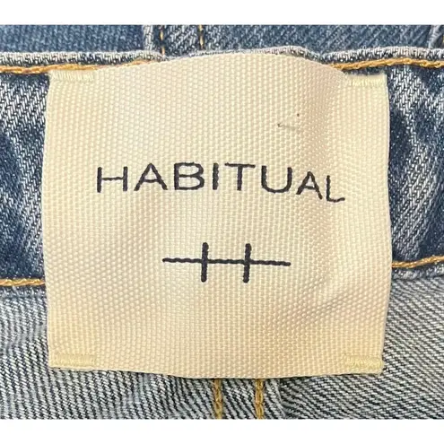 Habitual Braided High Waist Crop Wide Leg Jeans sz. 0/25 Waist