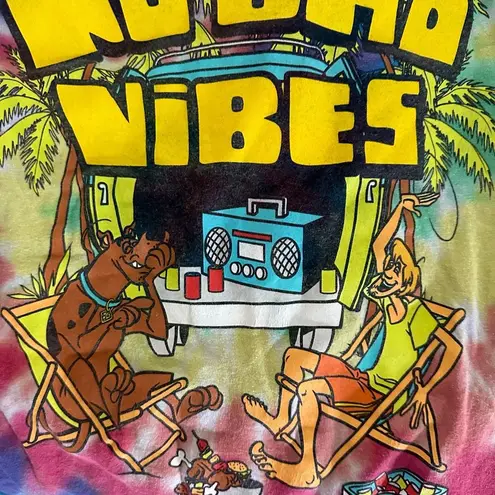 Scooby Doo Unisex Medium No Bad Vibes Tie Dye Tee