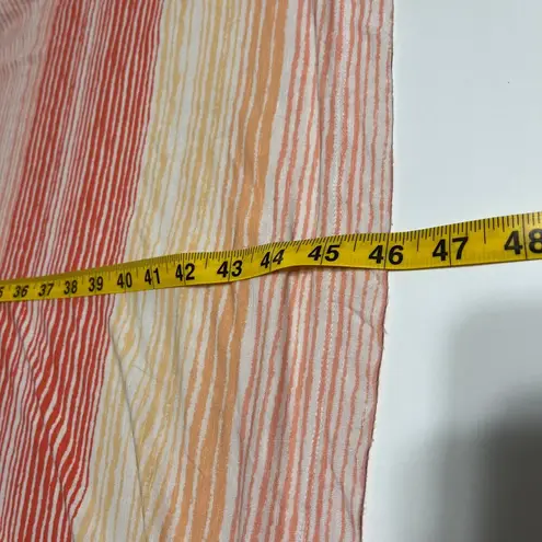 J Jill Maxi Dress Sleeveless Tank Orange Striped XS Petite Summer Beachy Light Size undefined