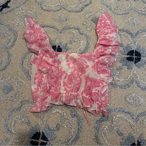 Love Shack Fancy  Avery Top in Pink Gem - Image 2