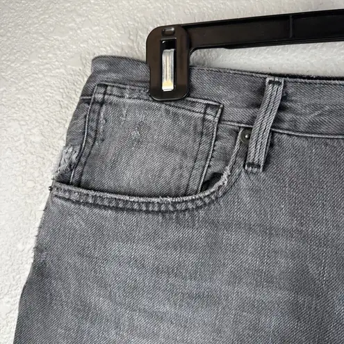 Frame Womens Gray Denim Le Cutoff Shorts Size 30 Acera 100% Cotton Raw Hem