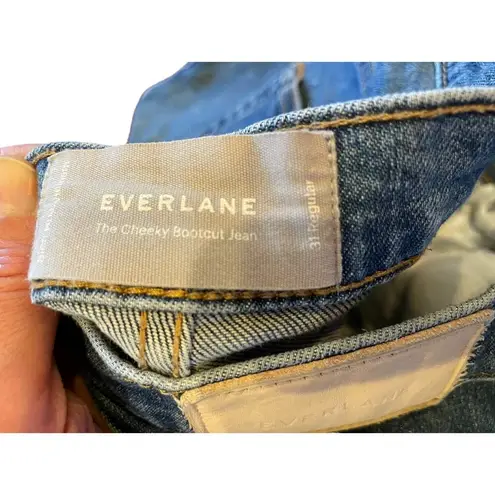 Everlane  The Cheeky Bootcut High Rise Jean w/ Frayed Raw Hem 31 Regular