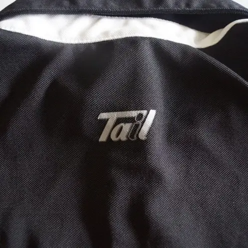 Tail Activewear Black With White Detail, Sleeveless Top