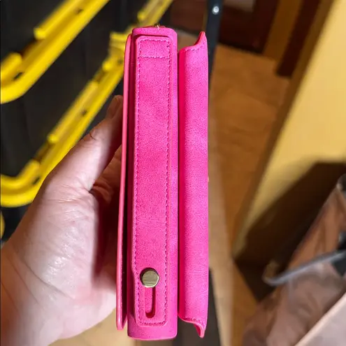 NWOT BRG iPhone X Wallet Case with Mirror Magnetic Detachable Rose Red Pink