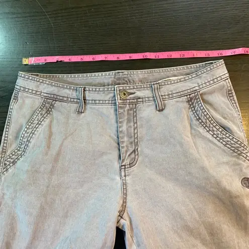 Gramicci Hiking Pants Women's 10 Gray Roll Up Ankle Outdoorsy Vtg Gorpcore Retro