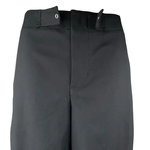 Oak + Fort Womens Black High Waist Wide Leg Windbreaker Palazzo Trousers Pants 2