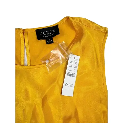 J.Crew  - Carolyn Midi Slip Dress in Lustre Crepe Yellow