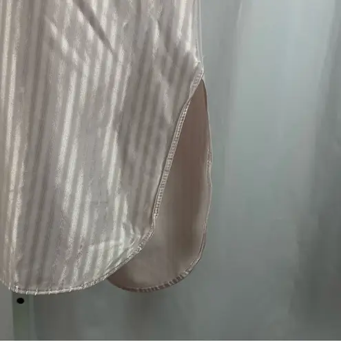 Vintage Featherbed New York Large Satin Baby Pink 80's 90's Nightgown Grannycore