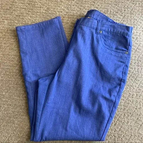 Ruby Rd NWT . Blue Lightweight Denim Cruise Control Pants 8