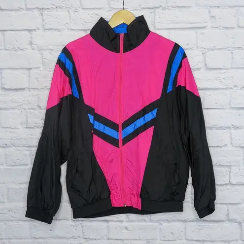 Vintage 90’s Color Block Pink & Blue Windbreaker Size L