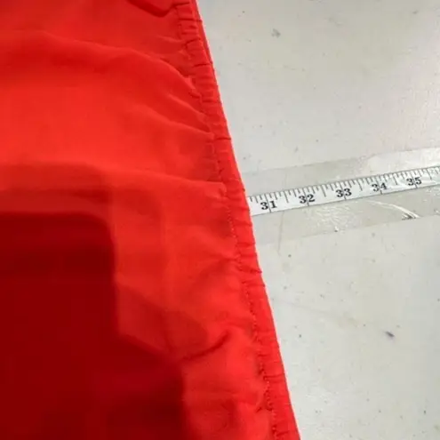 Lane Bryant ‎ Orange v neck LS  embroidered tassel tie blouse size 26/28 3XL