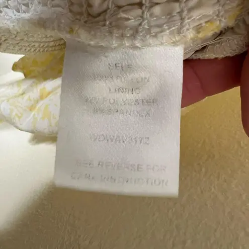 Lost + Wander Sweet Summer Daze Dress LARGE Floral Smocked Ruffle Peasant Mini