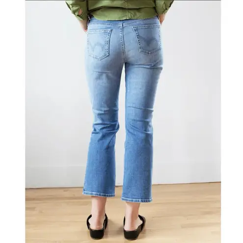 Edwin Lark Ankle Boot Kick Jean Paradigm Wash 27” Inseam Mid Rise Size 32 Waist Blue