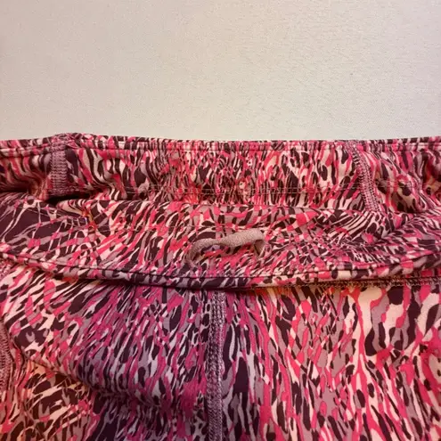 Avia Womens Activewear Leggings Pink Animal Print Stretch Workout Pants S #