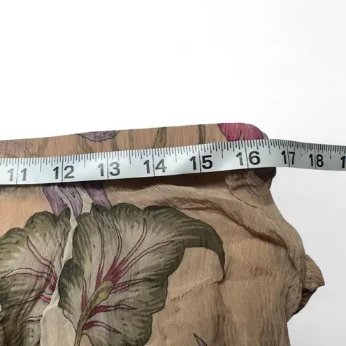 Soft Surroundings Maxi Skirt Floral Lined Gauzy Gauze Broomstick Beautiful M