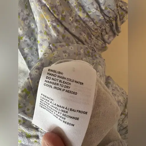 Sophie Rue Women’s NWOT Front Tie Puff Short Sleeve Floral Cottage Size S