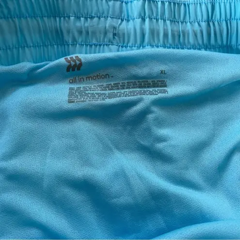 All In Motion Women's Run Shorts Light Blue 3 Inseam Size XL