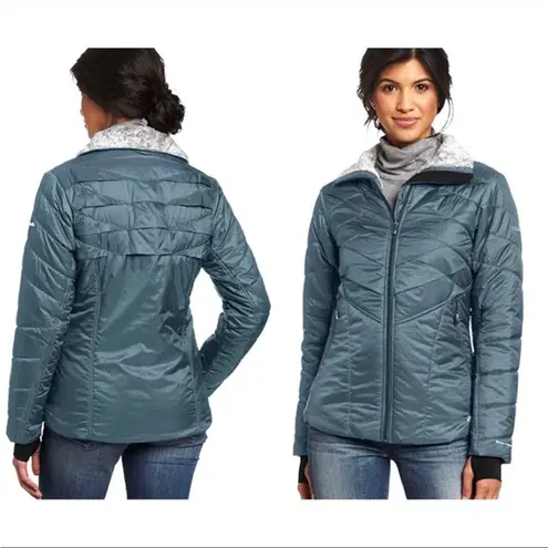 Columbia  Kaleidaslope ll Ripstop Omni Heat Jacket Sz Small Metal Blue - Image 2