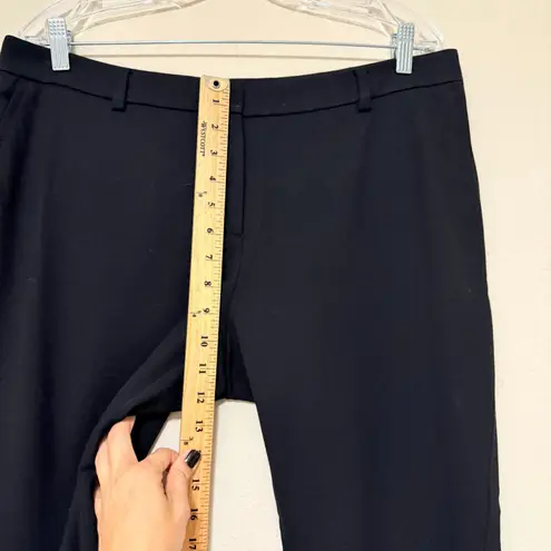 Akris Punto Trousers Dress Pants Black Wool Blend Size 12 Office Workwear