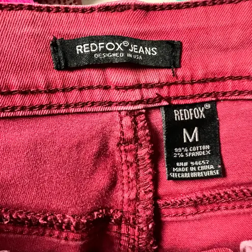 Redfox Jeans Red Bermuda Shorts Jeans NWOT