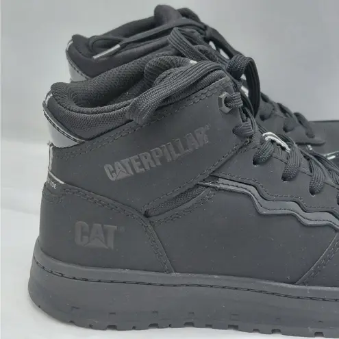Caterpillar Womens Work Boots Size 6.5 Black Composite Toe Slip Resistant Safety