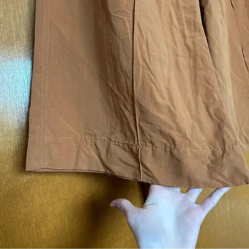 Ulla Johnson Wide Leg High Rise Cotton Linen Blend Pleated Trousers Size 10