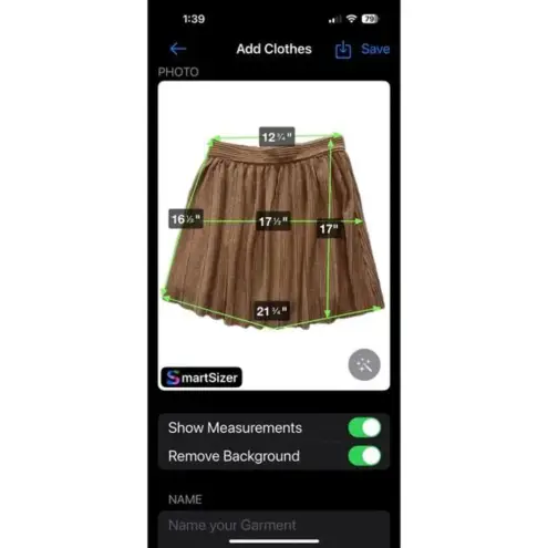 Francesca's  Caitlyn Metallic Mini Pleated Skirt Size Small