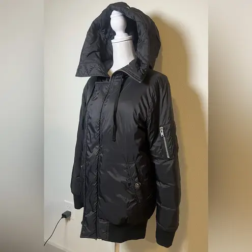 IRO Black GYGY duck down Puffer Jacket with Hood $1000